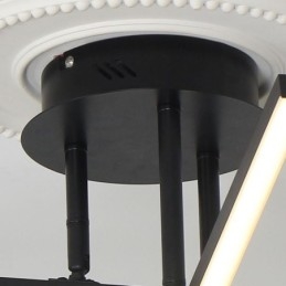 Plafonnier moderne et simple en aluminium à bande artistique