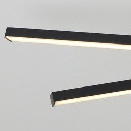 Plafonnier moderne et simple en aluminium à bande artistique