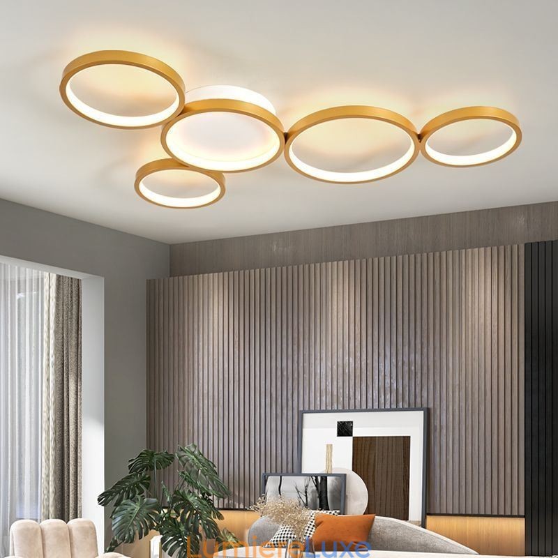 Plafonnier moderne en aluminium à encastrer