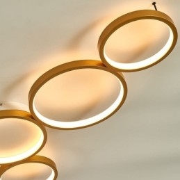 Plafonnier moderne en aluminium à encastrer