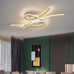 Plafonnier papillon minimaliste en aluminium à encastrer
