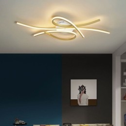 Plafonnier papillon minimaliste en aluminium à encastrer