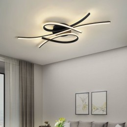 Plafonnier papillon minimaliste en aluminium à encastrer