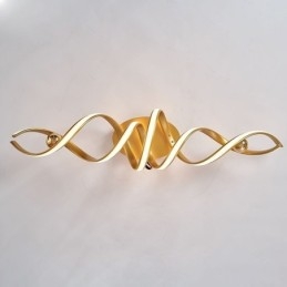 Plafonnier moderne en aluminium à montage encastré en spirale