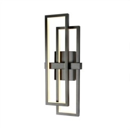 Plafonnier carré géométrique minimaliste en aluminium à encastrer