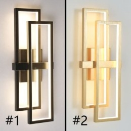 Plafonnier carré géométrique minimaliste en aluminium à encastrer