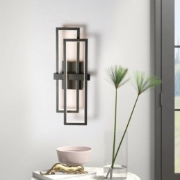 Plafonnier carré géométrique minimaliste en aluminium à encastrer