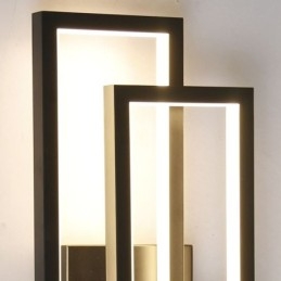Plafonnier carré géométrique minimaliste en aluminium à encastrer