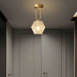 Plafonnier moderne et créatif en verre à encastrer