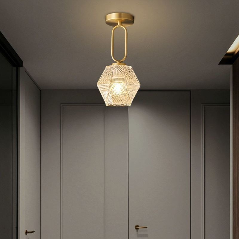 Plafonnier moderne et créatif en verre à encastrer