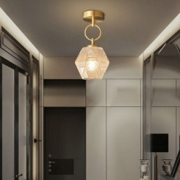 Plafonnier moderne et créatif en verre à encastrer