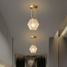 Plafonnier moderne et créatif en verre à encastrer