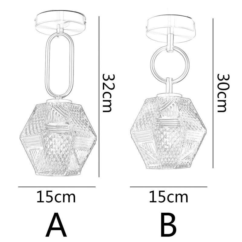 Plafonnier moderne et créatif en verre à encastrer