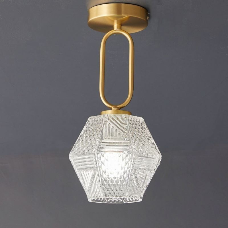 Plafonnier moderne et créatif en verre à encastrer