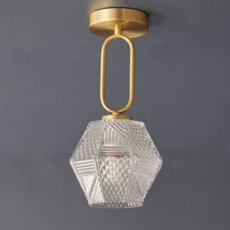 Plafonnier moderne et créatif en verre à encastrer
