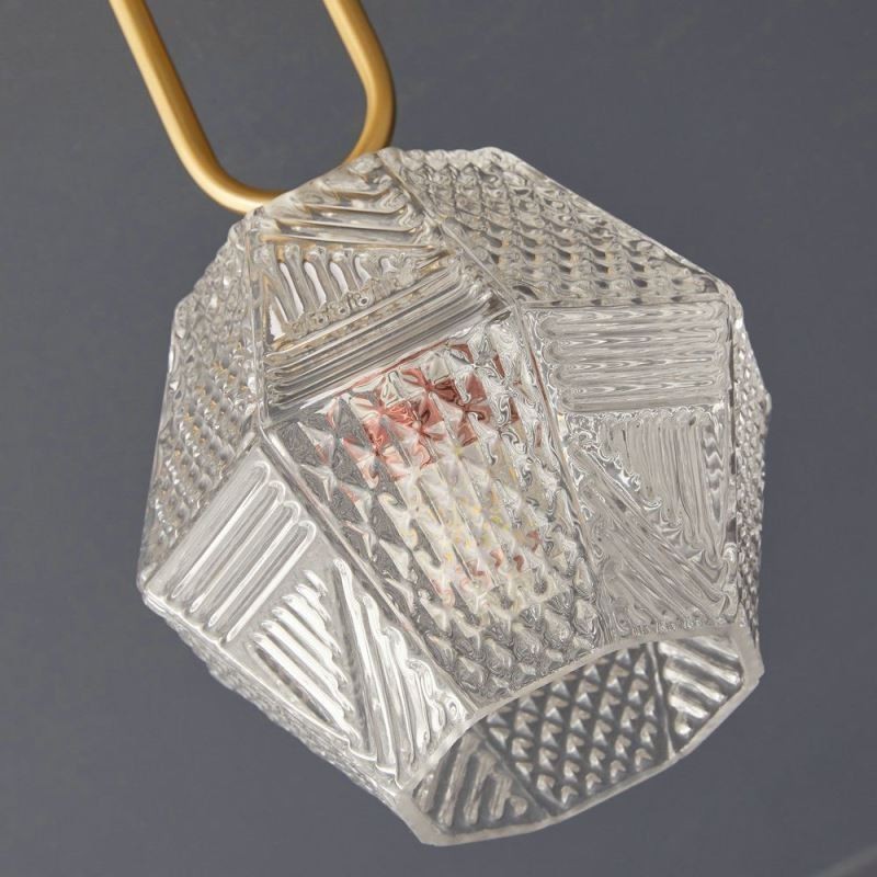 Plafonnier moderne et créatif en verre à encastrer