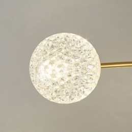 Plafonnier décoratif moderne à encastrer doré