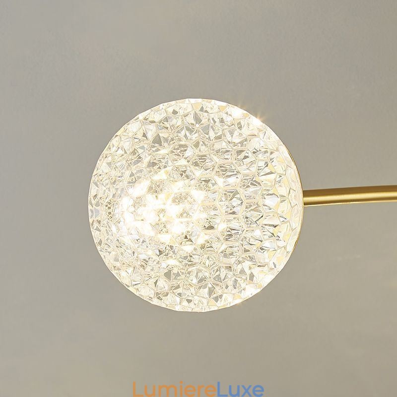 Plafonnier décoratif moderne à encastrer doré