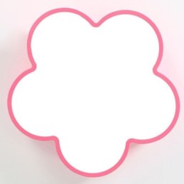 Plafonnier de dessin animé à montage encastré moderne en forme de fleur