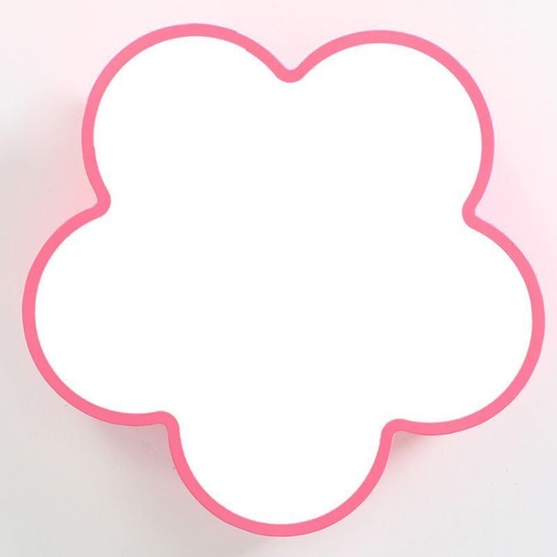 Plafonnier de dessin animé à montage encastré moderne en forme de fleur