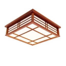 Plafonnier rétro décoratif en bois