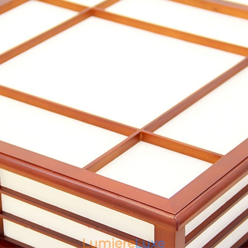 Plafonnier rétro décoratif en bois