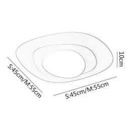 Plafonnier nordique en forme de lampe de plafond ondulée