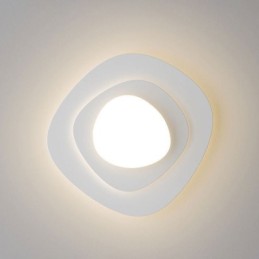 Plafonnier nordique en forme de lampe de plafond ondulée