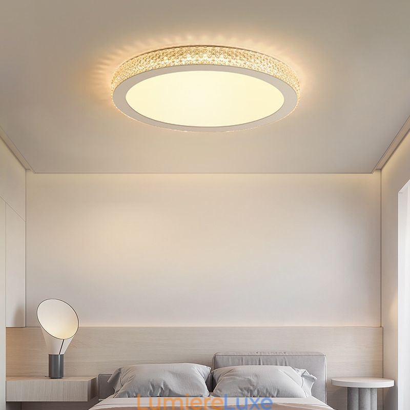 Plafonnier moderne à montage encastré avec diamant brillant