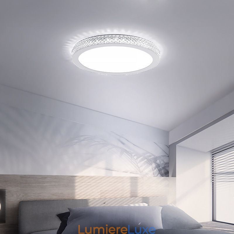Plafonnier moderne à montage encastré avec diamant brillant
