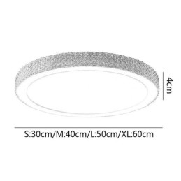 Plafonnier moderne à montage encastré avec diamant brillant