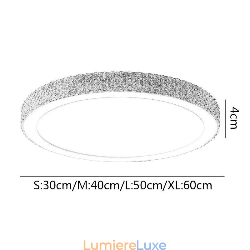Plafonnier moderne à montage encastré avec diamant brillant