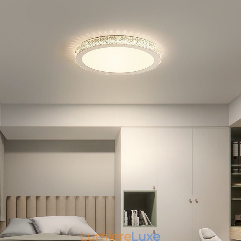 Plafonnier moderne à montage encastré avec diamant brillant