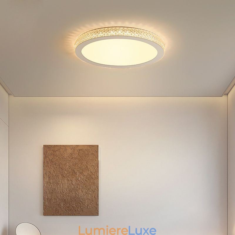 Plafonnier moderne à montage encastré avec diamant brillant