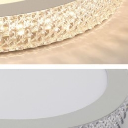 Plafonnier moderne à montage encastré avec diamant brillant