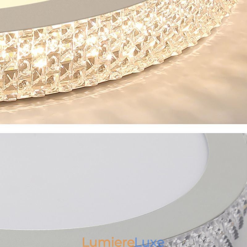 Plafonnier moderne à montage encastré avec diamant brillant