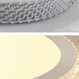 Plafonnier moderne à montage encastré avec diamant brillant