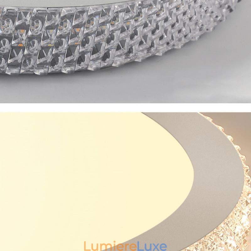 Plafonnier moderne à montage encastré avec diamant brillant