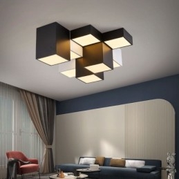 Plafonnier moderne en forme de cube
