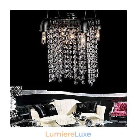 Lustre Mini Style Rustique Lodge Rétro Métal Lustre Mini Style Rustique Lodge Rétro Métal