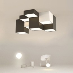 Plafonnier moderne en forme de cube