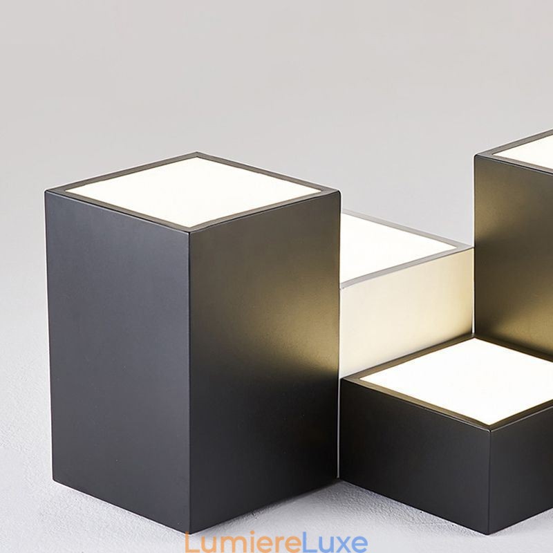 Plafonnier moderne en forme de cube