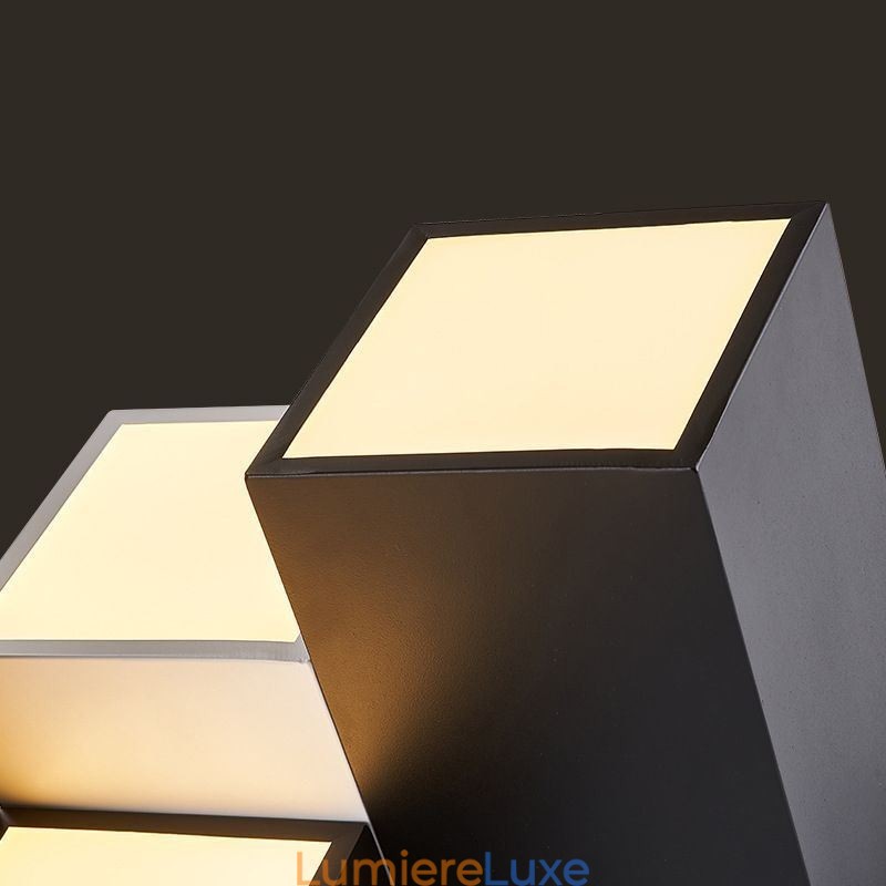 Plafonnier moderne en forme de cube