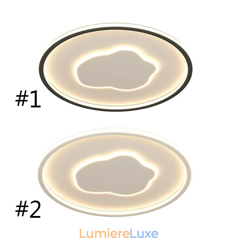 Plafonnier moderne rond en forme de nuage
