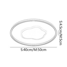 Plafonnier moderne rond en forme de nuage