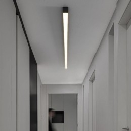 Plafonnier moderne à longue bande, montage en surface