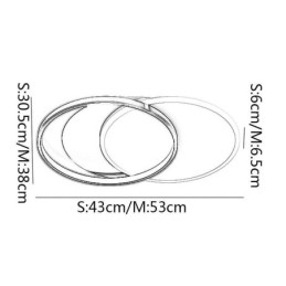 Plafonnier créatif rond et circulaire