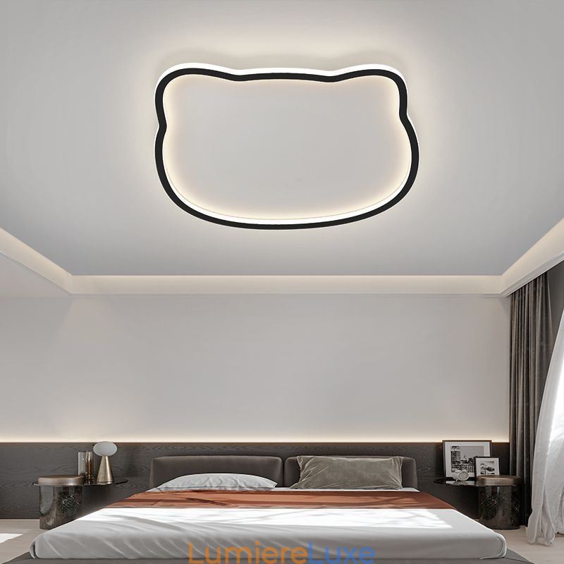 Plafonniers modernes Lampe de plafond à tête de chat
