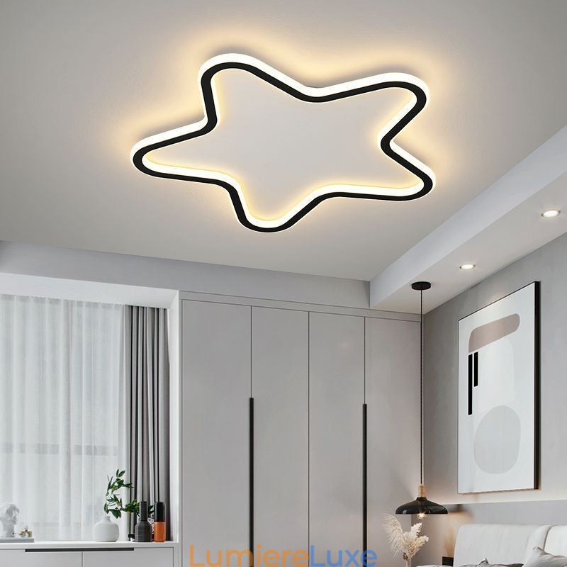 Plafonnier moderne en forme d'étoile