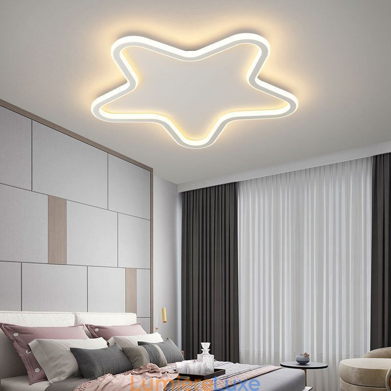 Plafonnier moderne en forme d'étoile